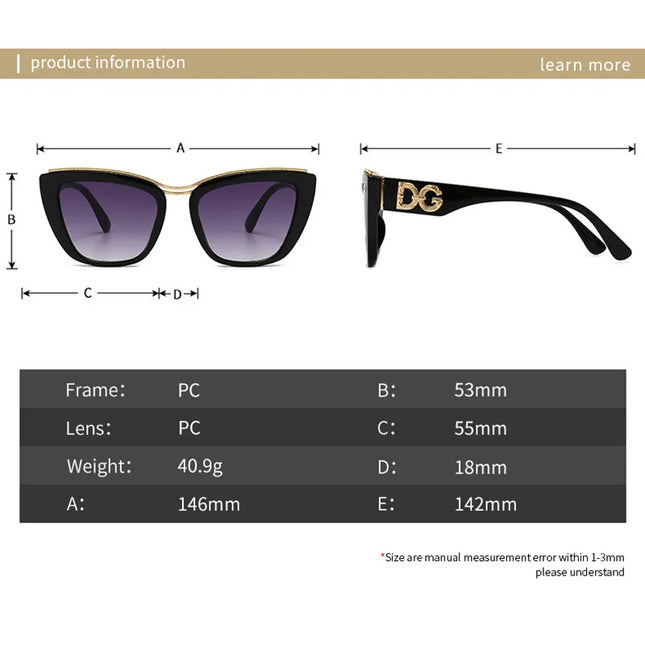 Luxury Cat-Eye Gradient Sunglasses for Women