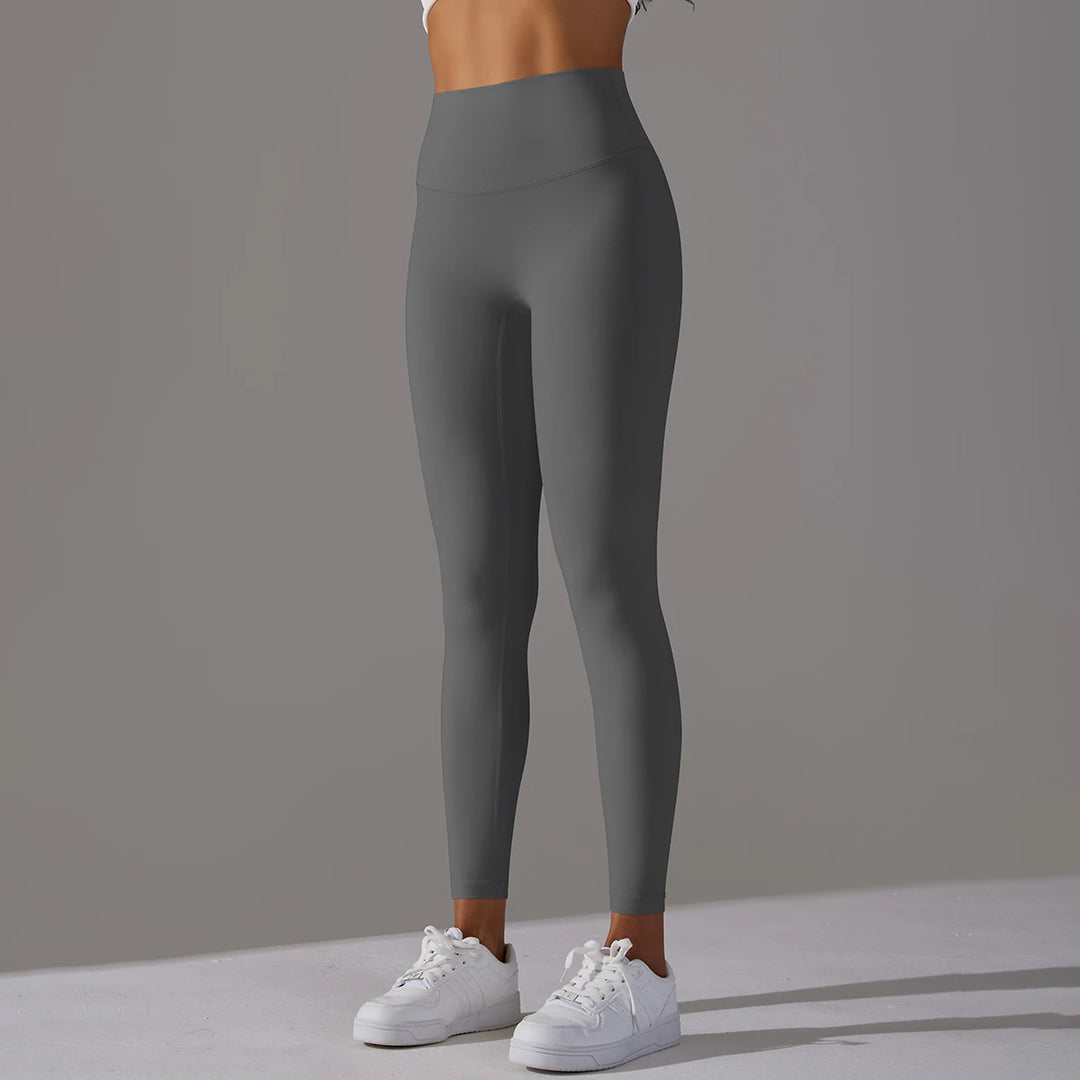 High-Wais Leggings – Buttery-Soft, Sweat-Wicking, with Hidden Pocket-HighTouch