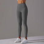 High-Wais Leggings – Buttery-Soft, Sweat-Wicking, with Hidden Pocket-HighTouch
