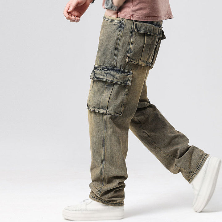Men's Cargo Jeans – Relaxed Fit Cotton