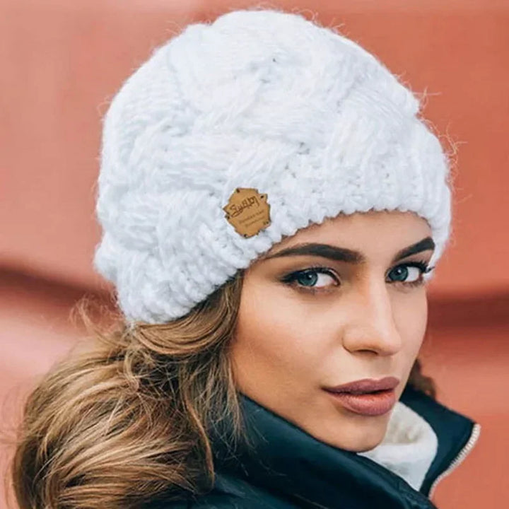 Korean Thick Knit Beanie for Women-HighTouch