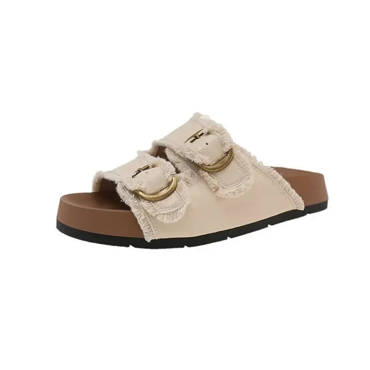 Summer Platform Thong Slippers for Women – Thick Sole Non-Slip Beach Flip Flops-HighTouch