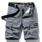 Men’s Cotton Cargo Shorts – Breezy Bermuda Jogger with Utility Pockets-HighTouch