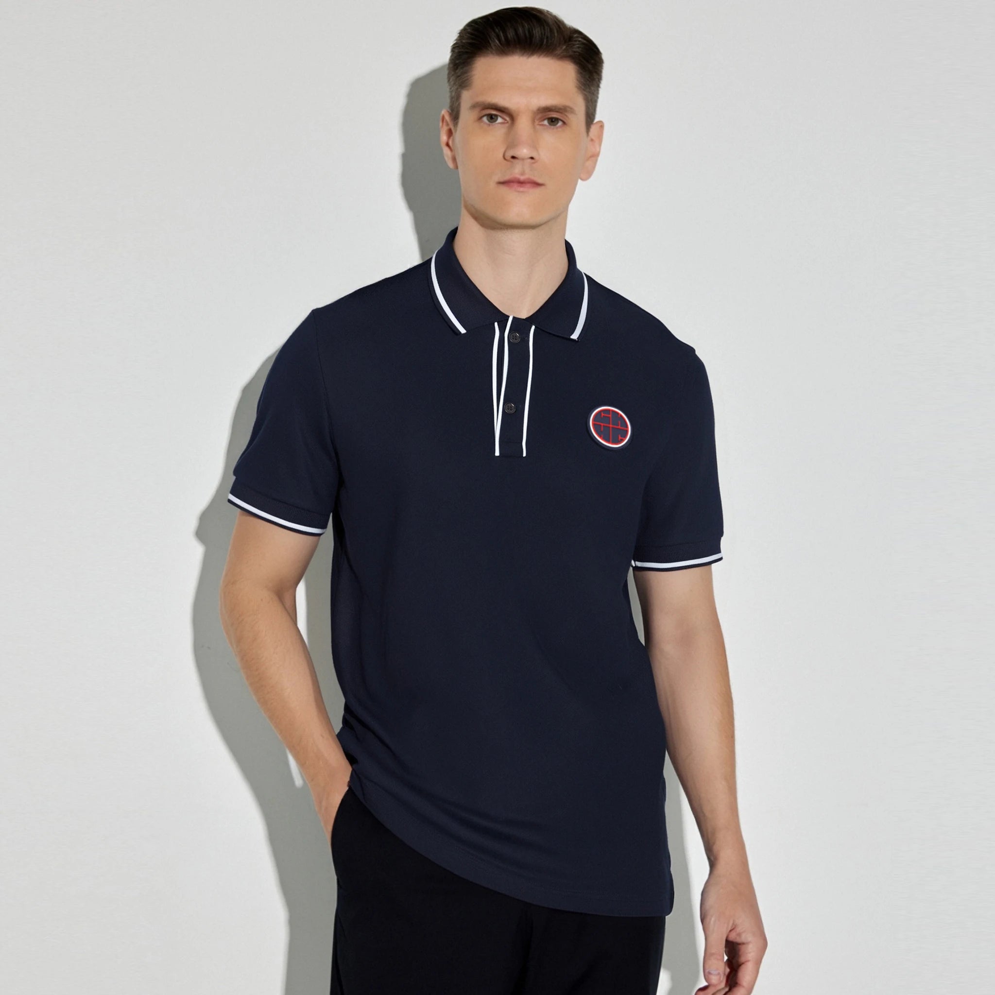 Heren poloshirt met korte mouwen