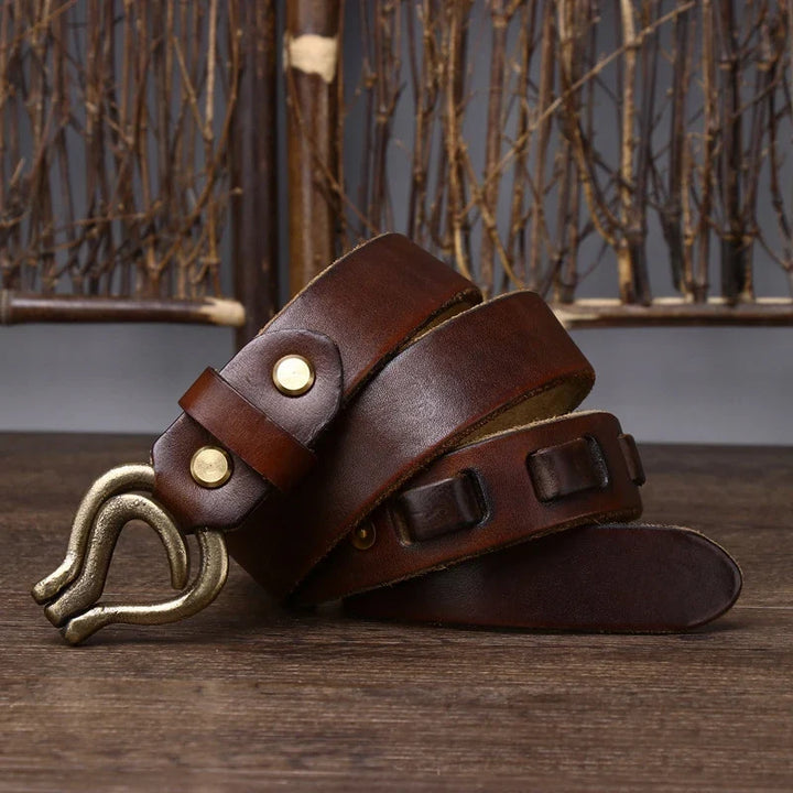 Men's Heritage Leather Hook Belt | Classic Style