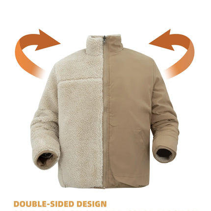 Oversized Sherpa Fleece Jacket Men