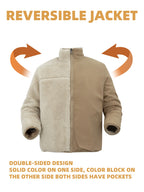 Oversized Sherpa Fleece Jacket Men-HighTouch