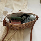 New Fashionable Straw Women's Bag, Trendy Vacation Casual Shoulder Crossbody Bag, Women's Versatile Stylish Straw Women's Bag-HighTouch