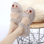 Plus-Size Wedge Platform Sandals Women-HighTouch