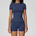 Women High Waist Yoga Set 2 Piece Fitness Gym Wear-HighTouch