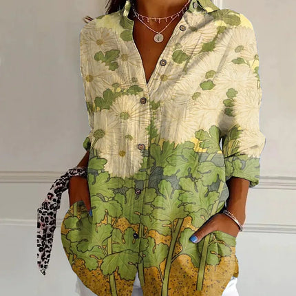 Harper | Elegant Floral Shirt & Blouse