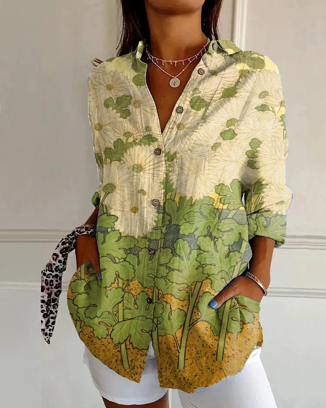 Harper | Elegant Floral Shirt & Blouse