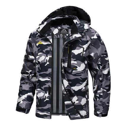 Men's Lightweight Mesh-Lined Waterproof Windbreaker Jacket