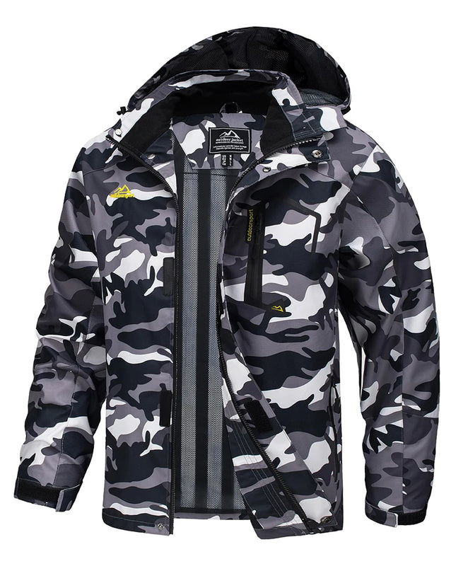 Men's Lightweight Mesh-Lined Waterproof Windbreaker Jacket