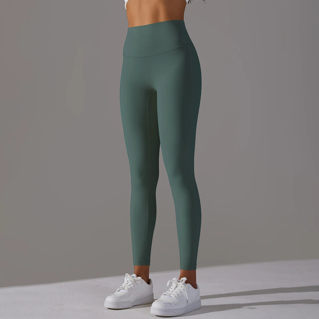 High-Wais Leggings – Buttery-Soft, Sweat-Wicking, with Hidden Pocket-HighTouch