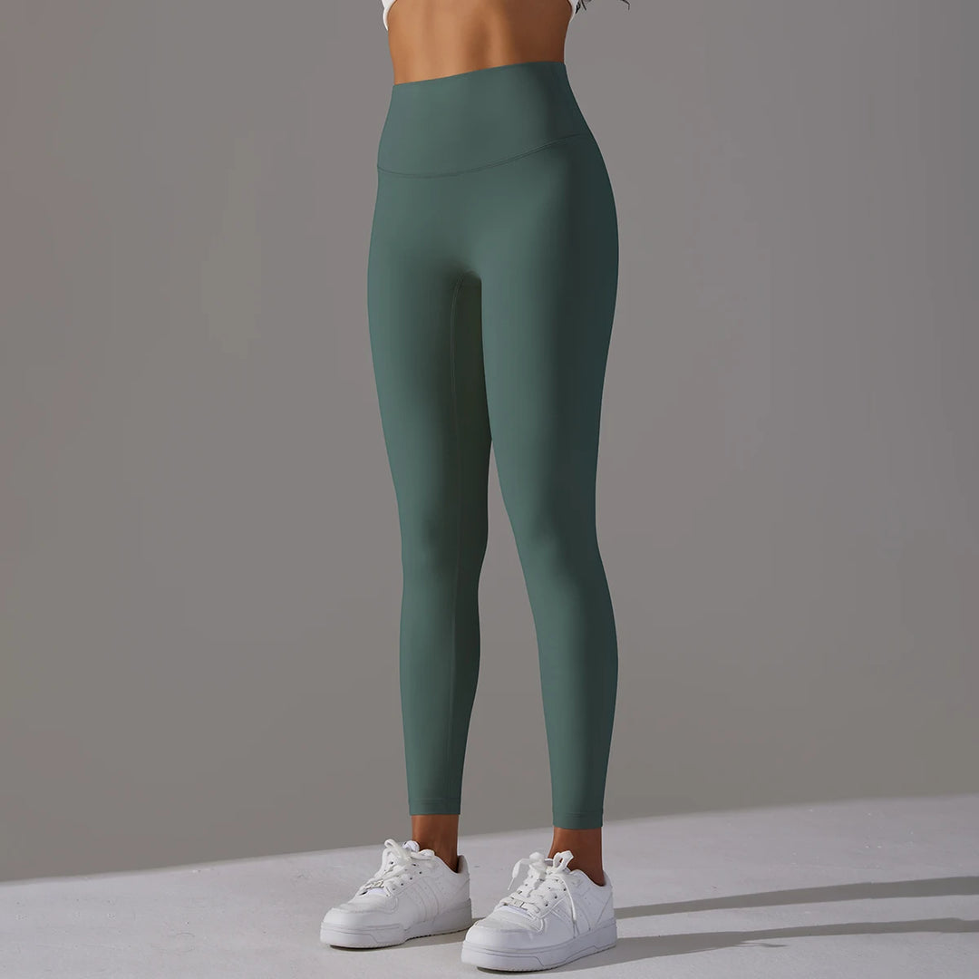 High-Wais Leggings – Buttery-Soft, Sweat-Wicking, with Hidden Pocket-HighTouch