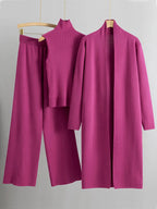 3‑Piece Knit Suit