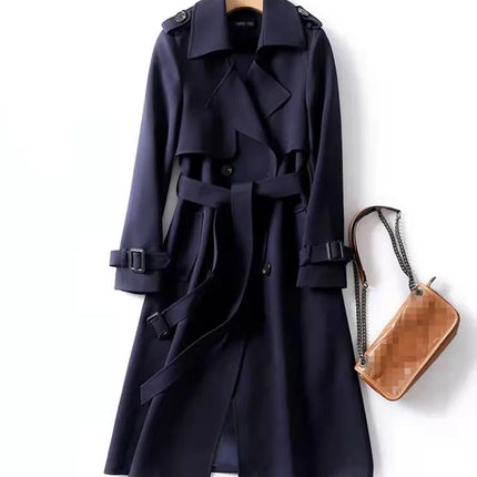Phantasy Women’s Lace-Up British Style Trench Coat