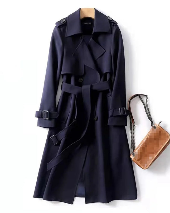 Phantasy Women’s Lace-Up British Style Trench Coat