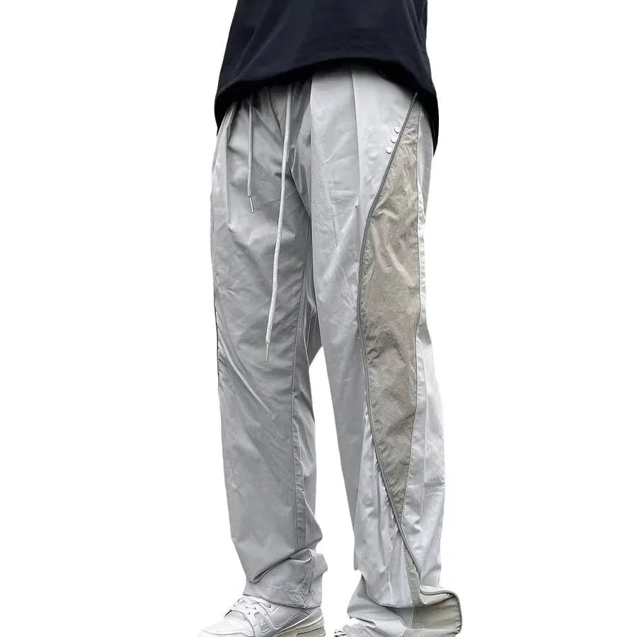 American-Style Loose-Fit Straight-Leg Pants – Summer Lightweight Casual Trousers-HighTouch