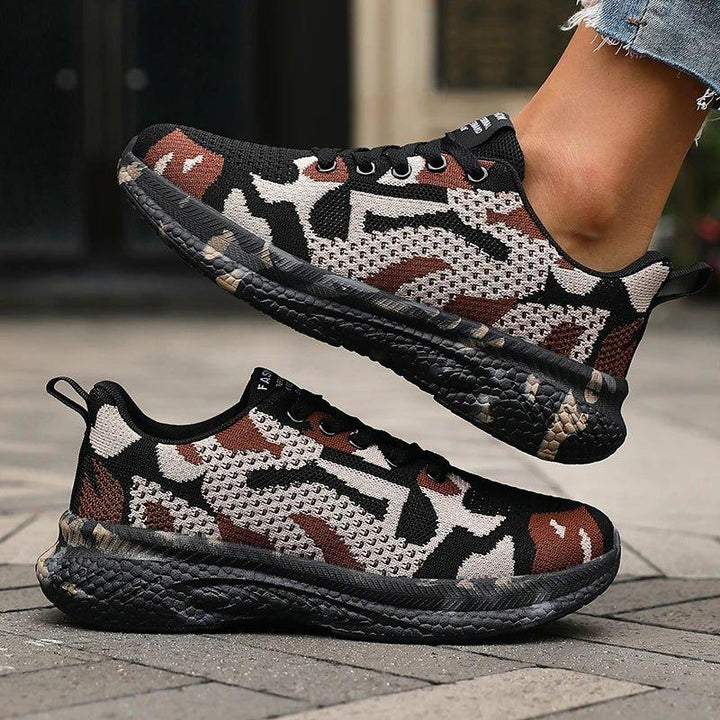 Camo Trail Sneakers – Breathable Cushioned Support