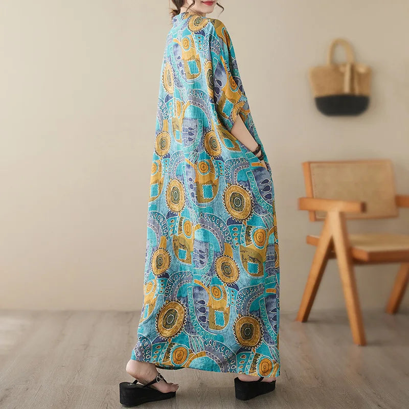 Bohemian Ethnic Summer Dress – Vintage Loose Streetwear