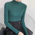 Women’s Stretch Knit Pullover Sweater – Slim Fit Casual Top-HighTouch