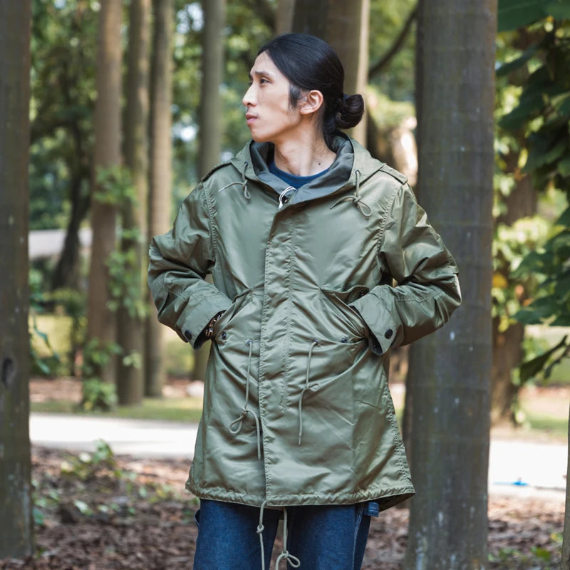M-51 Nylon Fishtail Parka Men Jacket – Waterproof & Windbreaker-HighTouch