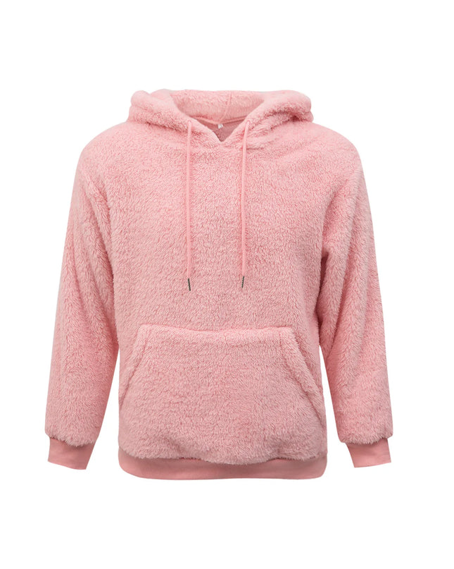 Men's Sherpa Fuzzy Pullover Hoodie