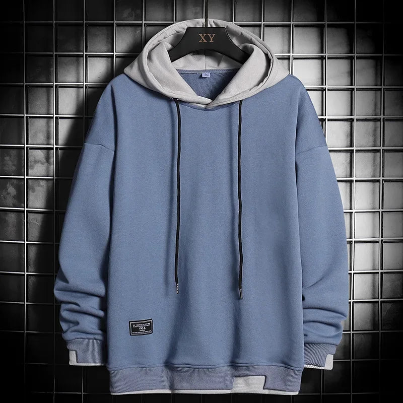Men’s Harajuku-Style Oversized Hoodie – Bold Streetwear Pullover-HighTouch