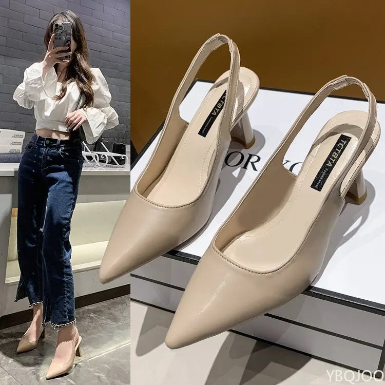 Pointed Toe High Heeled Sandals Women-HighTouch