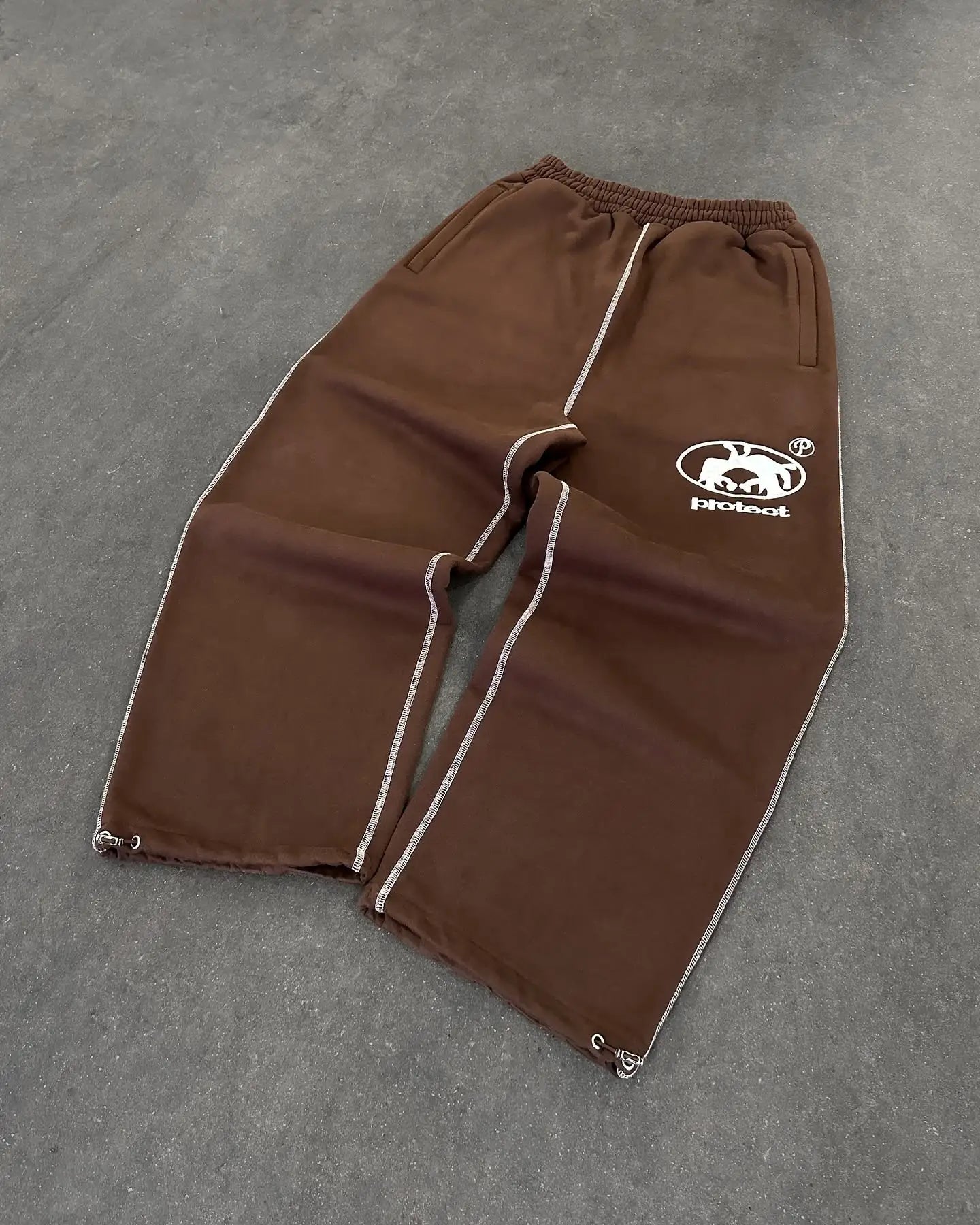 Streetwear Letter Embroidery Loose Sweatpants – Y2K Harajuku Wide-Leg Statement