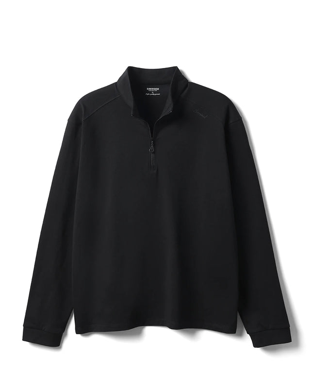 SIMWOOD | Sorona Half-Zip Long Sleeve Tee – Regular Fit T-Shirts, 230gsm