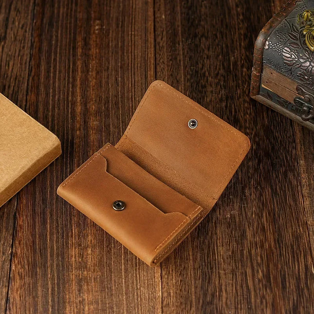 Genuine Leather Coin & Headphone Holder