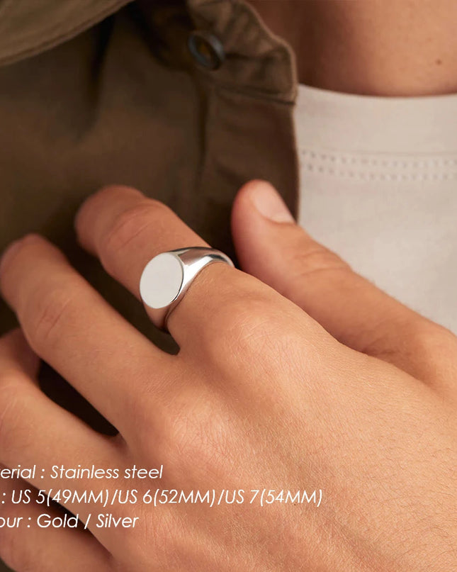 Minimalist Round Ring Gold  Colour Plated Women's Rings for Parties and Festivals
