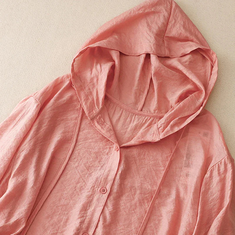 Juniper - Light Summer Linen Hoodie