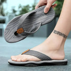 Men’s Anti-Slip Beach Flip-Flops – Lightweight & Breathable Summer Sandals-HighTouch