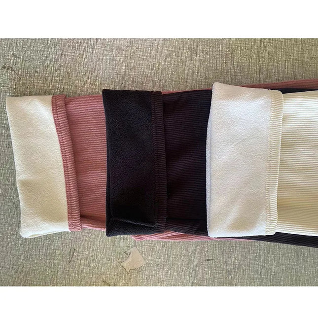 Women’s Fleece-Lined Wide-Leg Winter Trousers