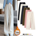 Women’s Fleece-Lined Wide-Leg Winter Trousers-HighTouch