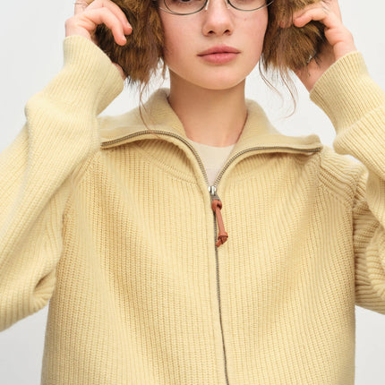 Wool-Mix Zip Vest Women