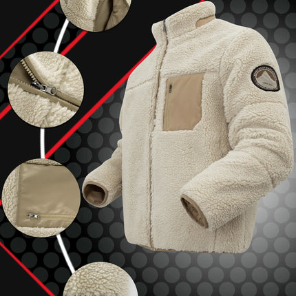 Oversized Sherpa Fleece Jacket Men