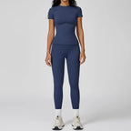 Women High Waist Yoga Set 2 Piece Fitness Gym Wear-HighTouch