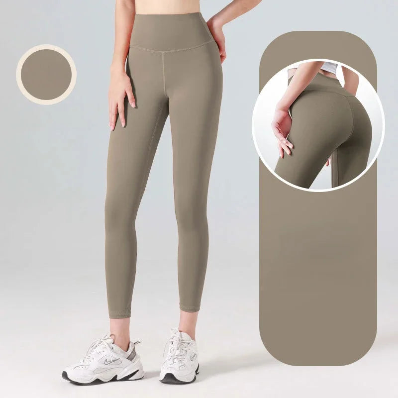 Women’s High-Waisted Fast-Dry Squat-Proof Yoga Leggings – Support & Comfort-HighTouch