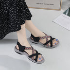 Elegant Ethnic Flat Sandals-HighTouch
