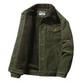 Plus Velvet Corduroy Parka Jacket Men-HighTouch