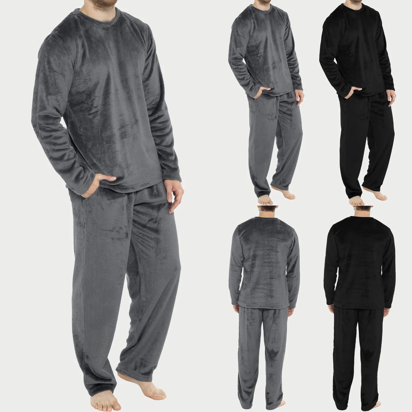 Winter Flannel Men's Pajama Set
