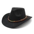 Western Cowboy Hat – Jazz Knight felt hat with bull-shaped décor-HighTouch