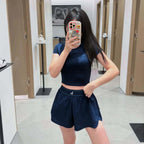 Summer Women's Thin Fast Drying Sports Shorts Elastic High Waist Loose Yoga Shorts Comfortable Yoga Running Gym Shorts-HighTouch
