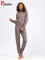 Women’s Soft Knit Two-Piece Set – Perfect Casual Wear-HighTouch
