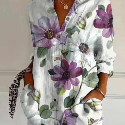 Harper | Elegant Floral Shirt & Blouse